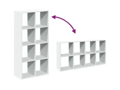 Best vidaXL Raumteiler Bücherregal Weiß 69,5 x 29 x 137,5 cm Holzwerkstoff 858021