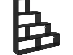 Sale vidaXL Raumteiler Bücherregal Schwarz Eichen-Optik 886274 Eiche Schwarz