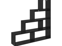 Sale vidaXL Raumteiler Bücherregal Schwarz Eichen-Optik 886274 Eiche Schwarz