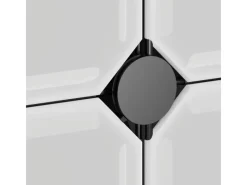 Sale vidaXL Regalsystem mit 15 Würfeln und Türen Schwarz PP 340554 Schwarz-Transparent