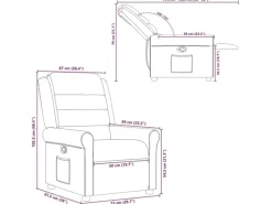 vidaXL Relaxsessel Stoff 4015640