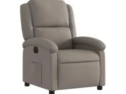 vidaXL Relaxsessel Elektrisch Taupe Stoff Modell 23