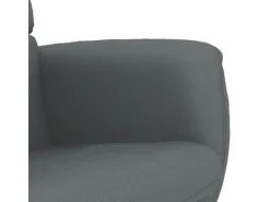 vidaXL Relaxsessel mit Fußhocker Grau Kunstleder Modell 5