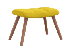Hot vidaXL Relaxsessel mit Hocker Senfgelb Samt Modell 6