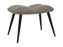 Sale vidaXL Relaxsessel mit Hocker Hellgrau Samt Modell 5