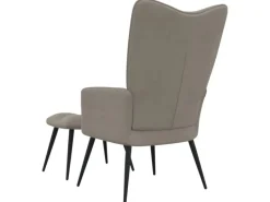 Sale vidaXL Relaxsessel mit Hocker Hellgrau Samt Modell 5