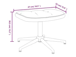 vidaXL Relaxsessel mit Hocker Samt 328134