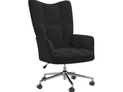 Clearance vidaXL Relaxsessel Schwarz Samt Modell 13