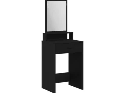 vidaXL Schminktisch mit Regal Schwarz Eichen-Optik 50 x 41 x 140 cm 865128