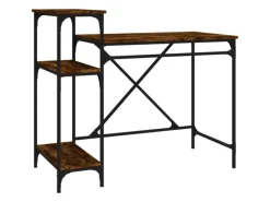 vidaXL Schreibtisch mit Regal Räuchereiche 105x50x90 cm Holzwerkstoff 826716