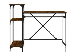 vidaXL Schreibtisch mit Regal Räuchereiche 105x50x90 cm Holzwerkstoff 826716