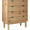 vidaXL Schubladenschrank OTTA 76,5x39,5x90 cm Massivholz