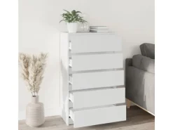 Clearance vidaXL Schubladenschrank Weiß 60x36x103 cm Holzwerkstoff