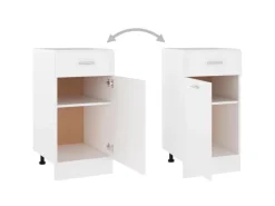 Outlet vidaXL Schubunterschrank Weiß 40x46x81,5 cm Holzwerkstoff