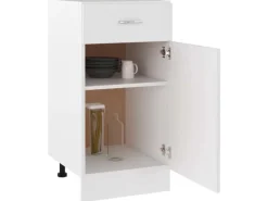 Outlet vidaXL Schubunterschrank Weiß 40x46x81,5 cm Holzwerkstoff