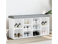 Online vidaXL Schuhbank Weiß 102x32x50 cm Holzwerkstoff