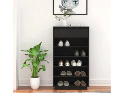 vidaXL Schuhregal 60x34x105 cm Massivholz Kiefer 813554