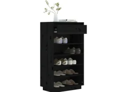 vidaXL Schuhregal 60x34x105 cm Massivholz Kiefer 813554