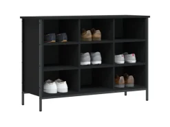 Outlet vidaXL Schuhregal 100x35x70 cm Holzwerkstoff 831843 Schwarz