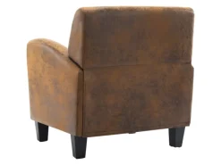vidaXL Sessel Braun Kunstleder Wildleder-Optik