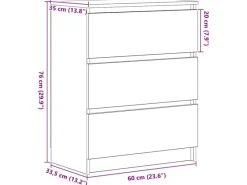 Clearance vidaXL Sideboard Artisan-Eiche 60x35x76 cm Holzwerkstoff 862492 Artisan Eiche