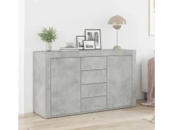 New vidaXL Sideboard 120 x 36 x 69 cm Holzwerkstoff 3333859 Betongrau