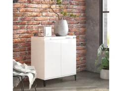 Online vidaXL Sideboard Hochglanz-Weiß 60x35x70 cm Holzwerkstoff 806082