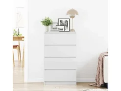 New vidaXL Sideboard Hochglanz-Weiß 60x35x98,5 cm Holzwerkstoff 800537 Hochglanz Weiß