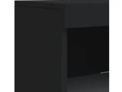 Outlet vidaXL Sideboard mit LED-Leuchten Schwarz 162x37x100 cm 3209171