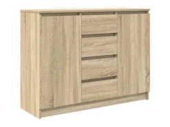 vidaXL Sideboard mit Schubladen Sonoma-Eiche 100,5x35x76 cm 3328446