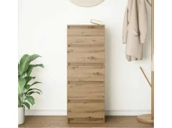 vidaXL Sideboard mit Schubladen Artisan-Eiche 37,5x35x99 cm 861768