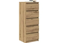 vidaXL Sideboard mit Schubladen Artisan-Eiche 37,5x35x99 cm 861768