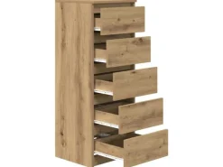 vidaXL Sideboard mit Schubladen Artisan-Eiche 37,5x35x99 cm 861768