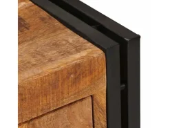 New vidaXL Sideboard mit Schubladen Braun 66 x 33 x 70 cm Massivholz Mango 4016718