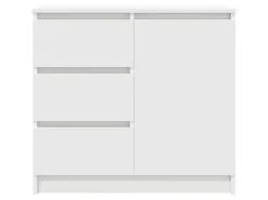Online vidaXL Sideboard mit Schublade Weiß 71x35x65 cm Holzwerkstoff 861571