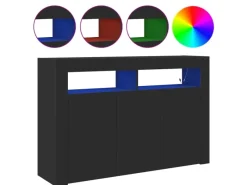 Hot vidaXL Sideboard 116 x 30 x 75 cm Holzwerkstoff 3333877 Schwarz