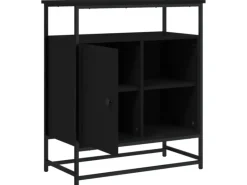 Online vidaXL Sideboard 69x35x80 cm Holzwerkstoff 835544 Schwarz