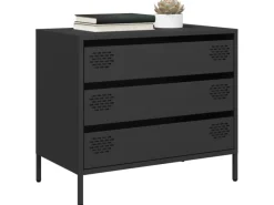 Clearance vidaXL Sideboard 68x39x58,5 cm Kaltgewalzter Stahl 851292 Schwarz
