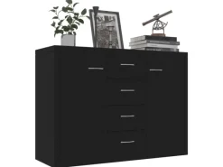 Outlet vidaXL Sideboard 88x30x65 cm Holzwerkstoff 800685 Schwarz