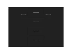 Outlet vidaXL Sideboard 88x30x65 cm Holzwerkstoff 800685 Schwarz