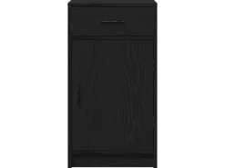 vidaXL Sideboard Schwarze Eiche 40 x 40,5 x 75 cm Holzwerkstoff 865065