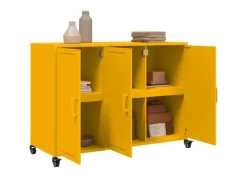 Clearance vidaXL Sideboard Senf 100,5x39x72 cm Stahl 846683 Gelb