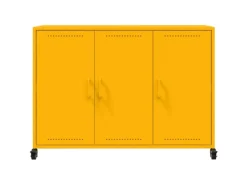 Clearance vidaXL Sideboard Senf 100,5x39x72 cm Stahl 846683 Gelb