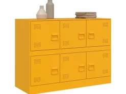 Online vidaXL Sideboard Senf 99x39x73 cm Stahl 841796 Gelb