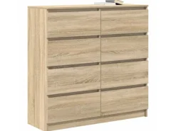 vidaXL Sideboard Sonoma-Eiche 100x35x99 cm Holzwerkstoff 3328491