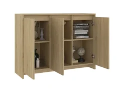 Best vidaXL Sideboard Sonoma-Eiche 102x33x75 cm Holzwerkstoff 809776