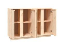 vidaXL Sideboard 120x35x80 cm Massivholz Kiefer 814494