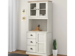 vidaXL Sideboard-Aufsatz VIGO 78x30x100 cm Massivholz Kiefer 353206