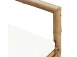 vidaXL 2-Sitzer Gartensofa mit Polstern Bambus