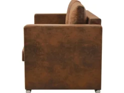 vidaXL 2-Sitzer Sofa 137 x 73 x 82 cm Künstliches Wildleder